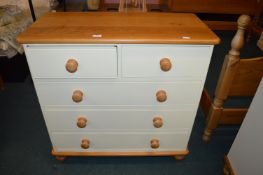 Painted Pine Two Over Three Chest of Drawers