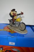 Looney Tunes Porcelain Figure Tasmanian Devil on a Bike