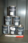 *6x 100ml of Graham & Brown Matt Emulsion (assorted colours)
