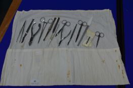 Roll of Medical Instruments, Scalpels, etc.