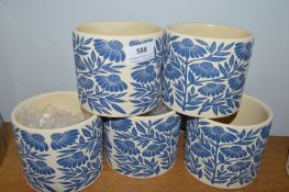 *5x Portland Living Ceramic Planters