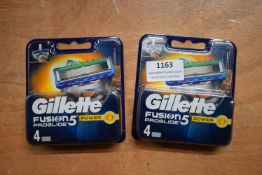 2x Gillette Fusion 5 Pro Glide Power Razor Blades 4pk