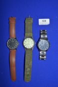 3x Gent’s Watches by London Fog, Sekonda, and Soki