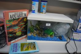 Aquarium and Contents, plus Books