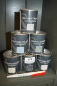 *6x 100ml of Graham & Brown Matt Emulsion (assorted colours)