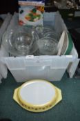 Kitchenware Including Pyrex Dishes, etc.