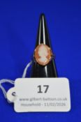 9ct Gold Cameo Ring Size: N ~2.6g gross