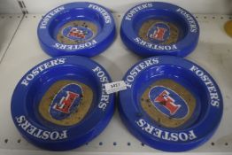 4x Vintage Foster’s Ashtrays