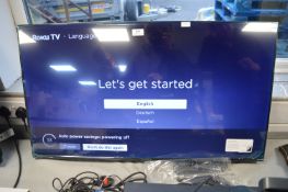 Sharp Roku 40” TV in working condition with Remote (new, no box)