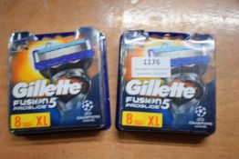 2x Gillette Fusion 5 Pro Glide Razor Blades 1x 4pk and 1x 8pk