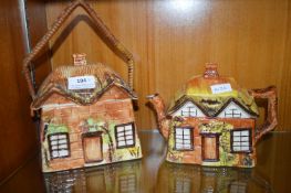 Country Cottage Teapot Biscuit Barrel
