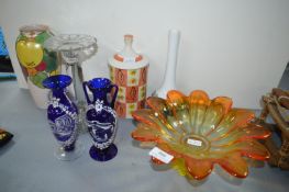 POttery & Glassware, Vases, etc.