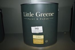*1x 2.5L of Little Greene National Trust High White Intelligent Water Based Exterior Eggshell