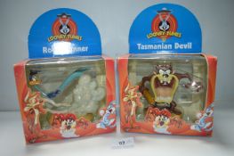 Looney Tunes Road Runner and Taz Resin Figures