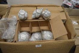 *~15x Boxes of 6x Glass Pearl & Silver Ornate Baubles