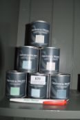 *6x 100ml of Graham & Brown Matt Emulsion (assorted colours)