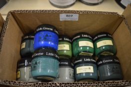 *10x Little Greene National Trust Paint Sample Pots 60ml (assorted colours)