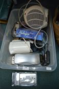 Small Electricals Including Halogen Light, Wall Sockets, etc.