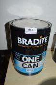 *5L of Bradite One Can Interior and Exterior Eggshell Base D