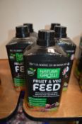 5x 1L of Natura Grow Chemical Free Fruit & Veg Feed