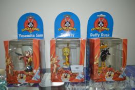 3x Looney Tunes Character Resin Figures