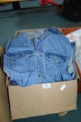 Men’s Clothes Including Denima Jackets, Jeans, and Jumpers