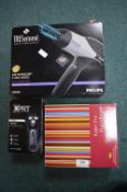 Tresemme Hairdryer, Exprt Men’s Rotary Shaver, etc.