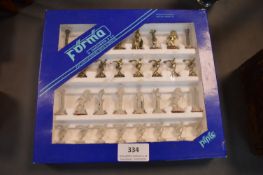 Forma Miniature Classical Greek Chess Set