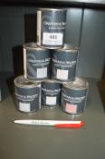 *6x 100ml of Graham & Brown Matt Emulsion (assorted colours)