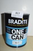 *1L of Bradite One Can Interior and Exterior Eggshell Base Y
