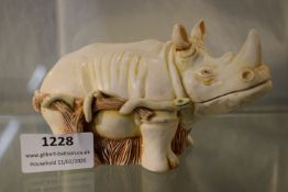 Harmony Kingdom “Horn A’ Plenty” Rhino Trinket Box
