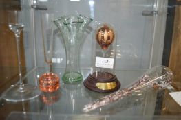 Decorative Glass Vases and a Hot Air Balloon etc.