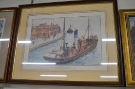 Limited Edition Signed Print The Fishing Years no. 124 of 250 Signed Geoff Woolston