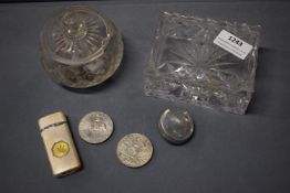 2x Crystal Trinket Boxes and Contents