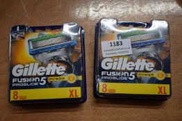 2x Gillette Fusion 5 Pro Glide Power Razor Blades 8pk