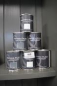 *6x 100ml of Graham & Brown Matt Emulsion (assorted colours)
