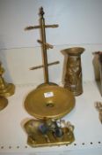 Various Brass Items Including Elephant Ornament, Cup Holder, etc.