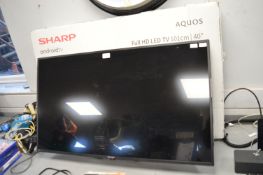 Sharp Aquos 40” LED TV (untested, no remote)