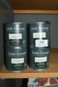 *4x 250ml of Little Greene Water Based Matt Emulsion (assorted colours)