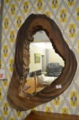 Chunky Wooden Framed Mirror