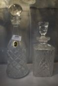 2x Crystal Decanters