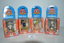 4x Small Looney Tunes Character Resin Figures