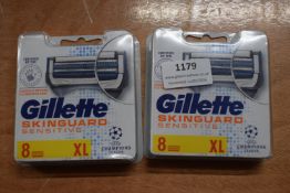 2x Gillette Skin Guard Sensitive Razor Blades 8pk