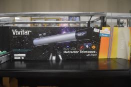 Vivtar 60X/120X Power Zoom Refractor Telescope with Tripod