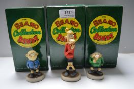 3x Small Robert Harrop Beano and Dandy Collection Resin Figurines - Backstreet Kids