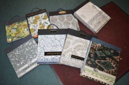 *8x Fabric Sample Sales Display Albums by Clarke & Clarke, etc.