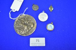 White Metal Medallions etc.