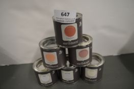 *6x 100ml of Earthborn Clay Paint (assorted colours)