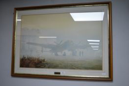 Framed Military Aircraft Print by Coulson Entitled Off Duty