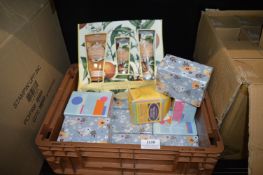 *Quantity of Exercise & Yoga Card Block Sets, Bath & Body Orange Blossom Giftset, and a Box of